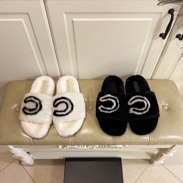 2022 designer brand leather slippers lamb wool ladies warm letters white fur flat bottom letters wild black lazy slipperss with box size 35-
2022 designer brand leather slippers lamb wool ladies warm letters white fur flat bottom letters wild black lazy slipperss with box size 35-