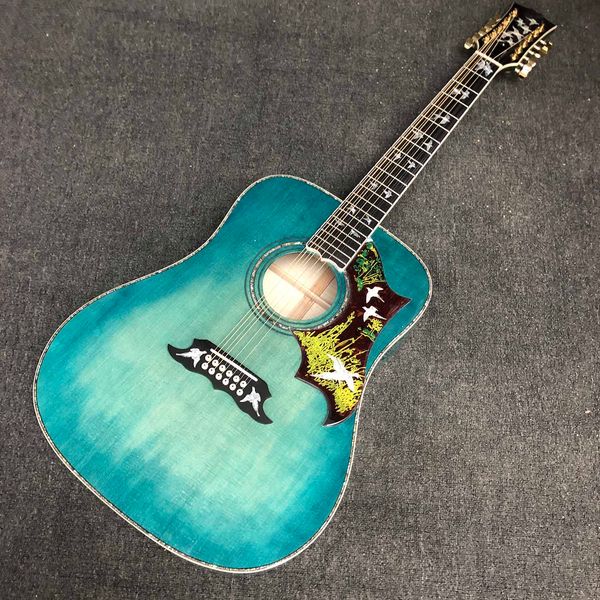 custom deluxe aaaa all solid acoustic guitar birds in flight viper blue green 12 strings dreadnought guitar with 550a soundhole electronic p
custom deluxe aaaa all solid acoustic guitar birds in flight viper blue green 12 strings dreadnought guitar with 550a soundhole electronic p