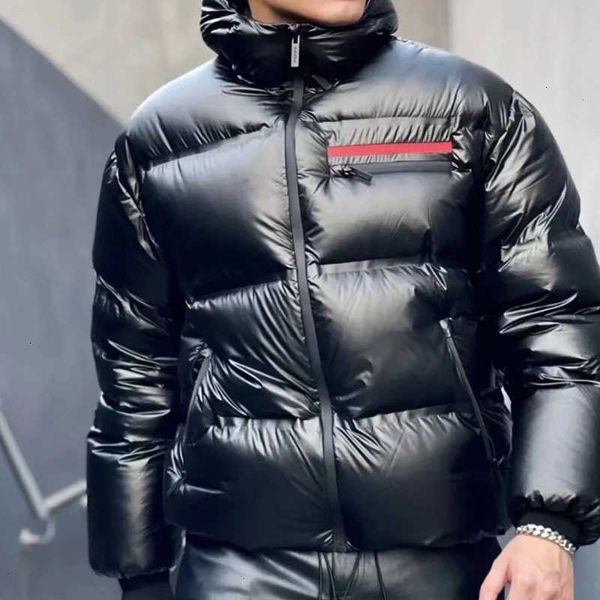 men's designer brand down jackets p family's customization new inverted triangle bright face hooded coat jacket bread women's, Black
men's designer brand down jackets p family's customization new inverted triangle bright face hooded coat jacket bread women's, Black