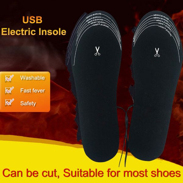 1 pair usb heated shoe insoles foot warming pad feet warmer sock pad mat winter outdoor sports heating insoles fishing hiking, Black
1 pair usb heated shoe insoles foot warming pad feet warmer sock pad mat winter outdoor sports heating insoles fishing hiking, Black