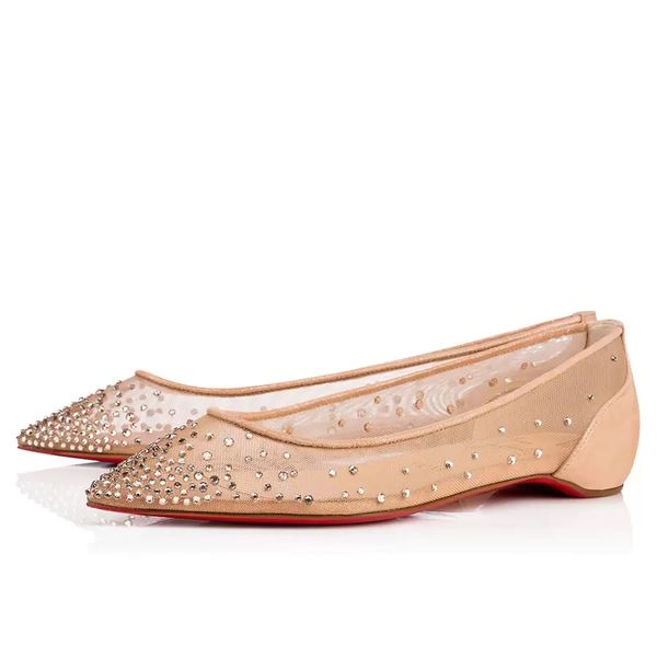 luxury brands red botto sandals popular women's follies strass flat slim ladies pointed toe closed ballets design comfort wedding party, Black
luxury brands red botto sandals popular women's follies strass flat slim ladies pointed toe closed ballets design comfort wedding party, Black