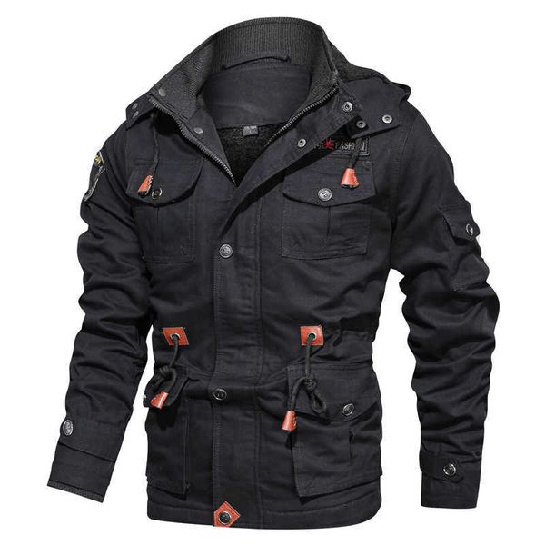 men's jackets thick warm mens parka winter jacket fleece multi-pocket casual tactical army jacket men plus size 5xl hooded jaquetas mas, Black;brown
men's jackets thick warm mens parka winter jacket fleece multi-pocket casual tactical army jacket men plus size 5xl hooded jaquetas mas, Black;brown