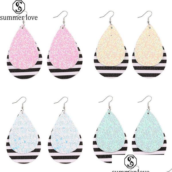 dangle chandelier high qualtiy double-layer waterdrop leather earrings for women drop eardrops statement new designer pendant jewelr dhkqv, Silver
dangle chandelier high qualtiy double-layer waterdrop leather earrings for women drop eardrops statement new designer pendant jewelr dhkqv, Silver