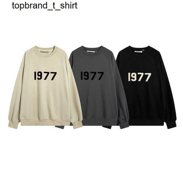 men's hoodies designer sweatshirts essential season 8 1977 digital flocking printed cotton terry round neck sweater hoodie, Black
men's hoodies designer sweatshirts essential season 8 1977 digital flocking printed cotton terry round neck sweater hoodie, Black