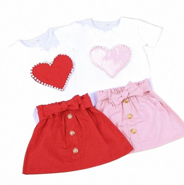 summer kids sets girls short-sleeved ins european and american love pearl solid color skirt children's suit r6nq#, White
summer kids sets girls short-sleeved ins european and american love pearl solid color skirt children's suit r6nq#, White