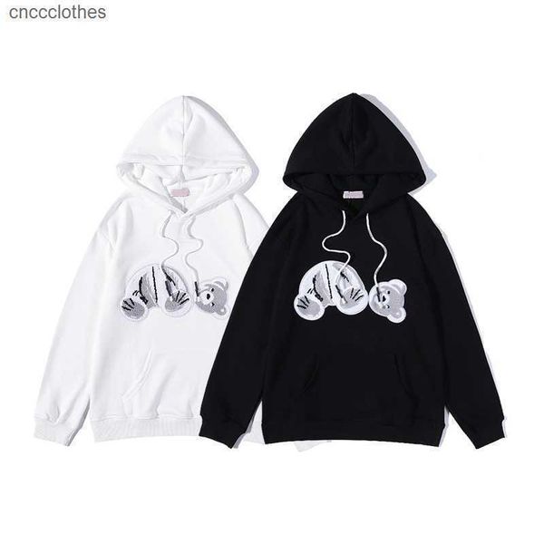 men's hoodies sweatshirts broken teddy bear trendy terry explosion sweater style men and women, Black 
men's hoodies sweatshirts broken teddy bear trendy terry explosion sweater style men and women, Black