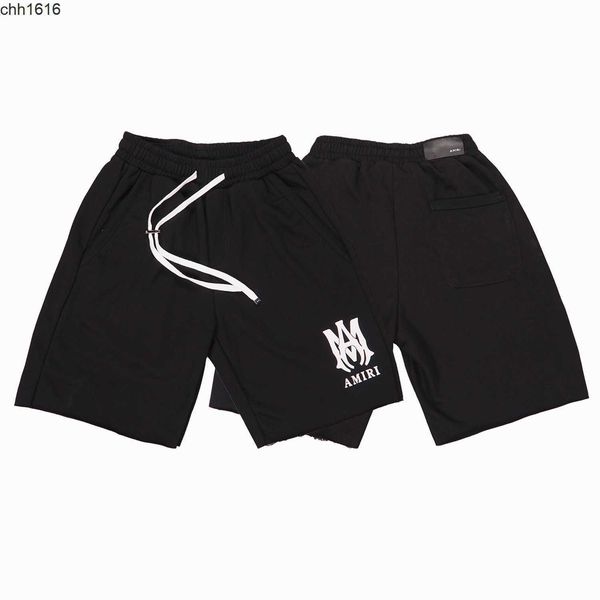 american fashion brand high street 22ss amirs classic printed shorts metal buckle drawstring casual pants, White;black
american fashion brand high street 22ss amirs classic printed shorts metal buckle drawstring casual pants, White;black