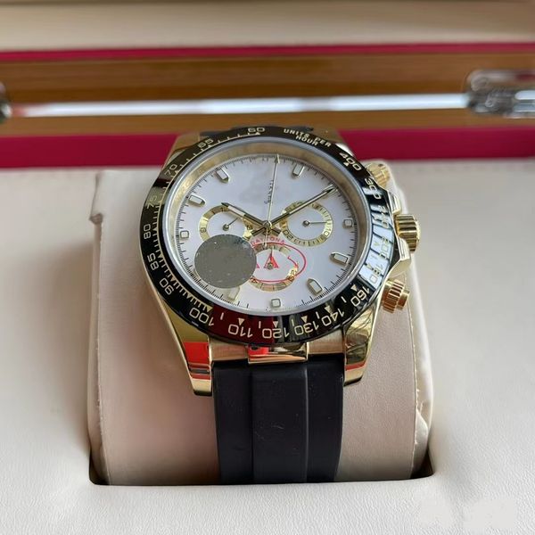 with original box men's automatic watch 40mm rubber strap stainless steel white gold case three eyes sapphire waterproof watches luxusu, Slivery;brown
with original box men's automatic watch 40mm rubber strap stainless steel white gold case three eyes sapphire waterproof watches luxusu, Slivery;brown