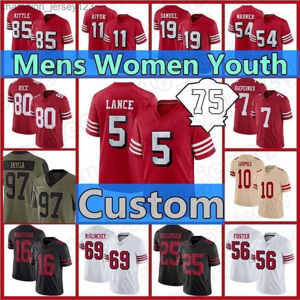 fans tees mens 5 trey lance custom 10 jimmy garoppolo 49er jersey 85 george kittle football 97 nick bosa 80 jerry rice 16 montana 7 colin k, Black
fans tees mens 5 trey lance custom 10 jimmy garoppolo 49er jersey 85 george kittle football 97 nick bosa 80 jerry rice 16 montana 7 colin k, Black