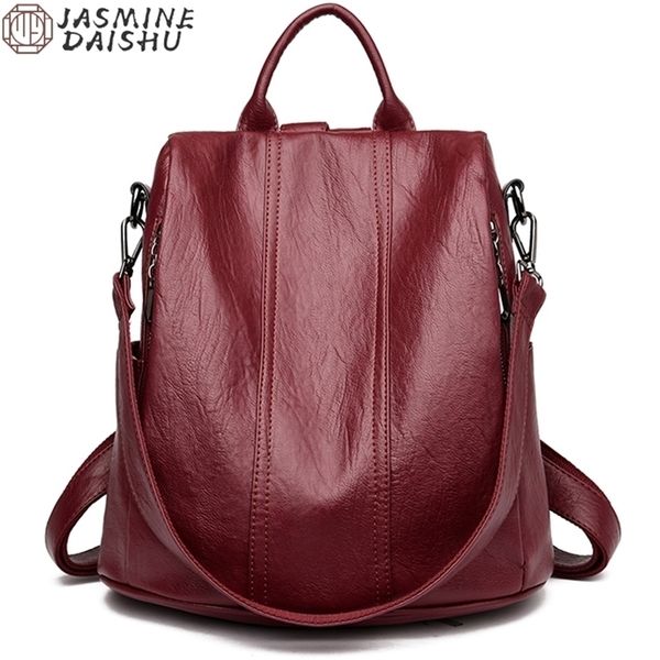 womens waterproof anti theft leather backpack girls shoulder bags multifunctional large capacity travel backpacks mochilas 220707
womens waterproof anti theft leather backpack girls shoulder bags multifunctional large capacity travel backpacks mochilas 220707