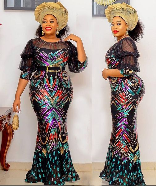luxury mermaid evening dresses sheer jewel neck beaded sequins african tassel prom dress long sleeves illusion sweep train formal party gown, Black;red
luxury mermaid evening dresses sheer jewel neck beaded sequins african tassel prom dress long sleeves illusion sweep train formal party gown, Black;red