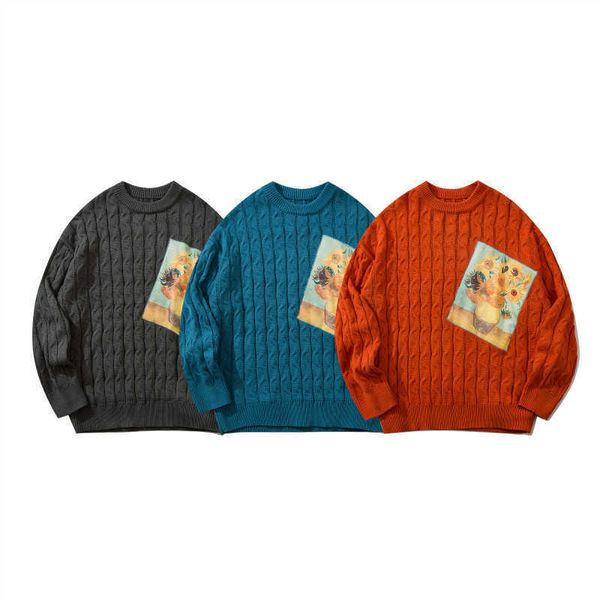 men's sweaters hip hop knitted sweater vintage embroidery knitwear pullover streetwear mens autumn casual, White;black
men's sweaters hip hop knitted sweater vintage embroidery knitwear pullover streetwear mens autumn casual, White;black