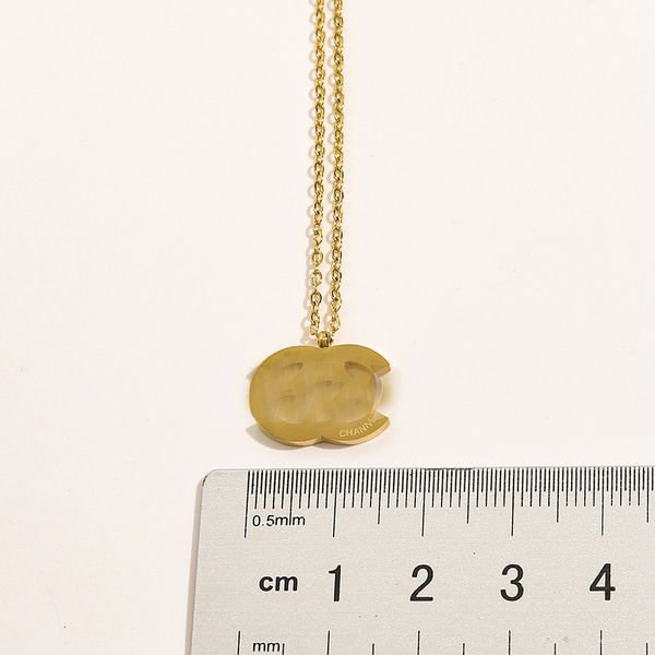 fashion women luxury designer double letters necklace choker pendant chain 18k gold plated round stainless steel letter necklaces wedding je, Silver
fashion women luxury designer double letters necklace choker pendant chain 18k gold plated round stainless steel letter necklaces wedding je, Silver
