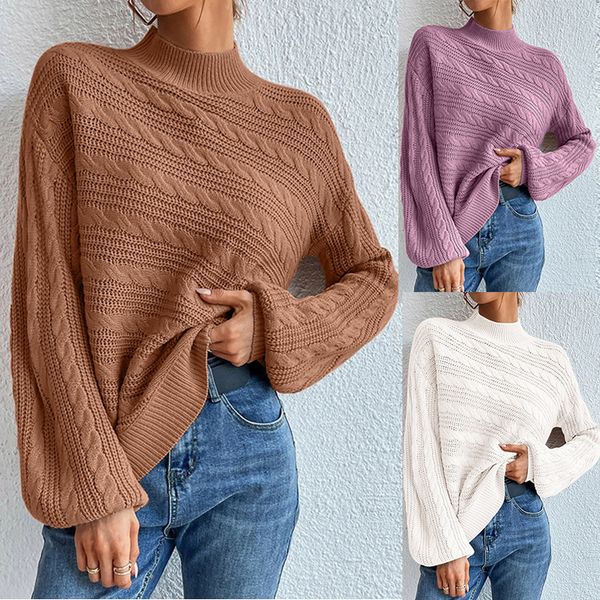 women's sweaters autumn winter knitted sweater pullover pure color women loose round neck fried dough twist female, White;black
women's sweaters autumn winter knitted sweater pullover pure color women loose round neck fried dough twist female, White;black
