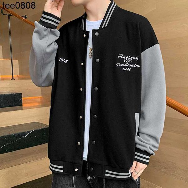 2022 autumn new jacket boys' casual versatile sweater teenagers' essentials stand collar baseball jacket top, Black;brown
2022 autumn new jacket boys' casual versatile sweater teenagers' essentials stand collar baseball jacket top, Black;brown