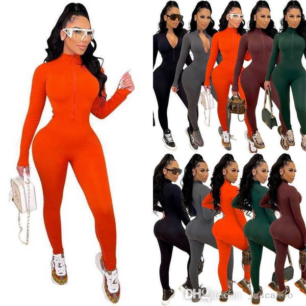 2022 new womens fashion sports jumpsuits leisure tight long sleeve conjoined pants zipper rompers bodycon capris, Black;white
2022 new womens fashion sports jumpsuits leisure tight long sleeve conjoined pants zipper rompers bodycon capris, Black;white