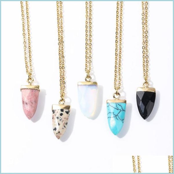 pendant necklaces cone stone crystal charms gold chain pendant necklaces black blue opal quartz wholesale jewelry for women drop deli dhb8j, Silver
pendant necklaces cone stone crystal charms gold chain pendant necklaces black blue opal quartz wholesale jewelry for women drop deli dhb8j, Silver