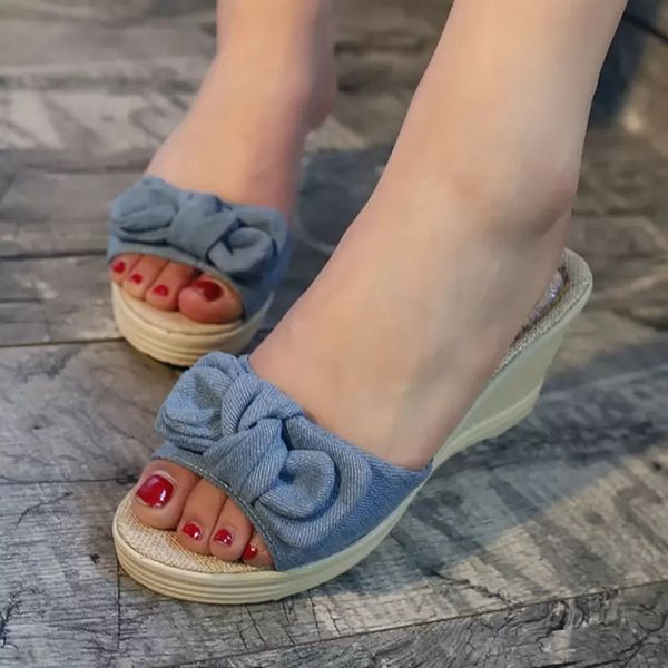 summer sandals new wedge slippers girl cute bow women flip flops woman platform sandal slippers ladies chanclas de mujer, Black
summer sandals new wedge slippers girl cute bow women flip flops woman platform sandal slippers ladies chanclas de mujer, Black