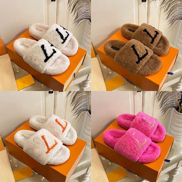 designer luxury womens fuzzy slippers mule wool slides winter keep warm comfortable fur fluffy furry letters slipper slides indoor fashion c, Black
designer luxury womens fuzzy slippers mule wool slides winter keep warm comfortable fur fluffy furry letters slipper slides indoor fashion c, Black
