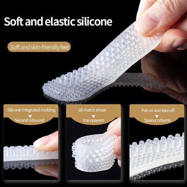 2 pacs soft silicone shoe insoles heel stickers anti-slip wear-resistant foot heel posts half yard pad fit massage pain relief, Black
2 pacs soft silicone shoe insoles heel stickers anti-slip wear-resistant foot heel posts half yard pad fit massage pain relief, Black