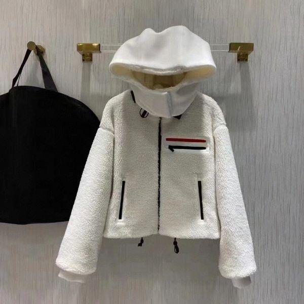 womens jackets thick wool lamb zipper hooded women putwear coats long sleeve casual letter logo clothing p3ht#, Black;brown
womens jackets thick wool lamb zipper hooded women putwear coats long sleeve casual letter logo clothing p3ht#, Black;brown