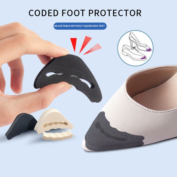 2 pacs half sponge shoes cushion for women forefoot insert high heels toe plug pad pain relief protector shoe accessories, Black
2 pacs half sponge shoes cushion for women forefoot insert high heels toe plug pad pain relief protector shoe accessories, Black