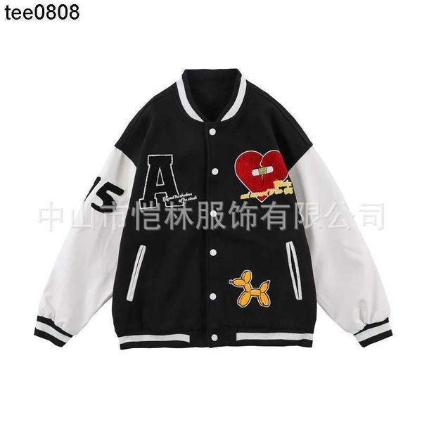 essentials straight pu leather sleeve stitched woolen towel embroidered baseball suit men's and women's china-chic college student, Black;brown
essentials straight pu leather sleeve stitched woolen towel embroidered baseball suit men's and women's china-chic college student, Black;brown