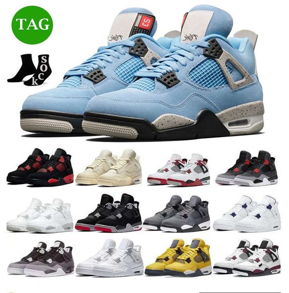 motorcycle boots 2022s og university blue jumpman 4 4s mens basketball shoes white guava ice oreo sail noir metallic purple black cat bred s