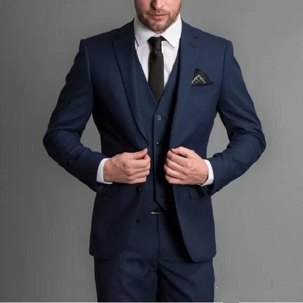 fashion navy blue mens tuxedos three pieces groom suits wedding slim fit groombride tuxedos for man jacket and vest with pants, Black;gray
fashion navy blue mens tuxedos three pieces groom suits wedding slim fit groombride tuxedos for man jacket and vest with pants, Black;gray