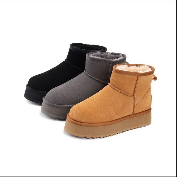 boots ultra mini platform boot designer woman winter ankle australia snow thick bottom real leather warm fluffy booties with fur 2236, Black
boots ultra mini platform boot designer woman winter ankle australia snow thick bottom real leather warm fluffy booties with fur 2236, Black