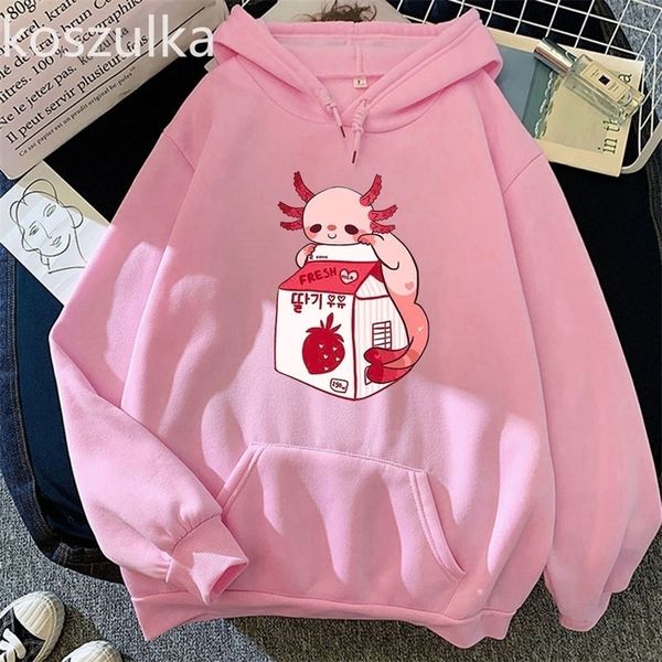 women s hoodies sweatshirts kawaii cartoon axolotl milk women hip hop sweatshirt winter warm harajuku punk anime streetwear graphic pullover, Black
women s hoodies sweatshirts kawaii cartoon axolotl milk women hip hop sweatshirt winter warm harajuku punk anime streetwear graphic pullover, Black