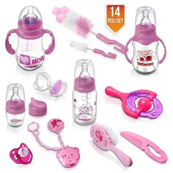 bebeneo born baby bottle food feeding kit 14pcs/set bottle teether set feeding gifts premium set professional made in turkey 211023
bebeneo born baby bottle food feeding kit 14pcs/set bottle teether set feeding gifts premium set professional made in turkey 211023