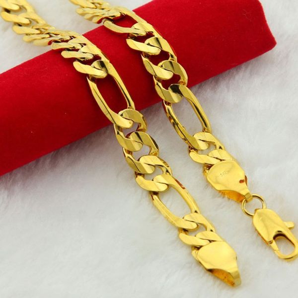 18k solid fine gold authentic finish chain link necklace wide male fashion hip hop jewelry mens 600mm, Silver
18k solid fine gold authentic finish chain link necklace wide male fashion hip hop jewelry mens 600mm, Silver