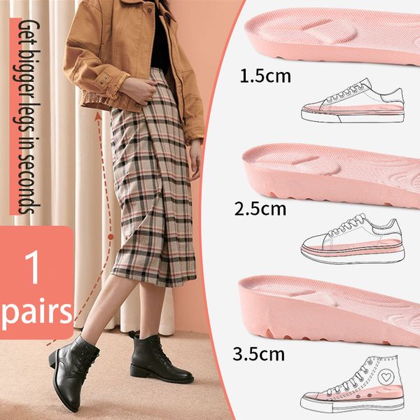 invisible pu ultra soft height increase insoles with breathable comfortable sport running inserts height 1.5-3.5cm unisex, Black
invisible pu ultra soft height increase insoles with breathable comfortable sport running inserts height 1.5-3.5cm unisex, Black