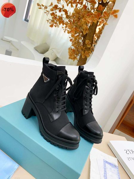 ankle boots sneakers designer brushed leather nylon laced up woman biker platform flat australia winter heel 2021 women with box, Black
ankle boots sneakers designer brushed leather nylon laced up woman biker platform flat australia winter heel 2021 women with box, Black
