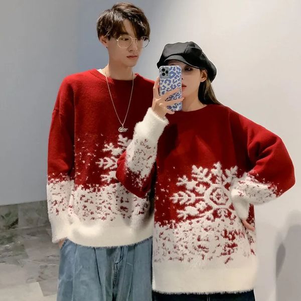 designer sweater christmas sweater couple tree snowflake crew neck pullover men's and women's same red festive winter knitwear -3, White;black
designer sweater christmas sweater couple tree snowflake crew neck pullover men's and women's same red festive winter knitwear -3, White;black