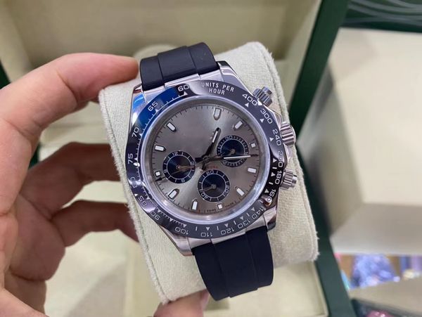 with original box watch steel all subdials working 116519 116506 40mm automatic 2813 mechanical movement sapphire glass mens ceramic bezel g, Slivery;brown
with original box watch steel all subdials working 116519 116506 40mm automatic 2813 mechanical movement sapphire glass mens ceramic bezel g, Slivery;brown