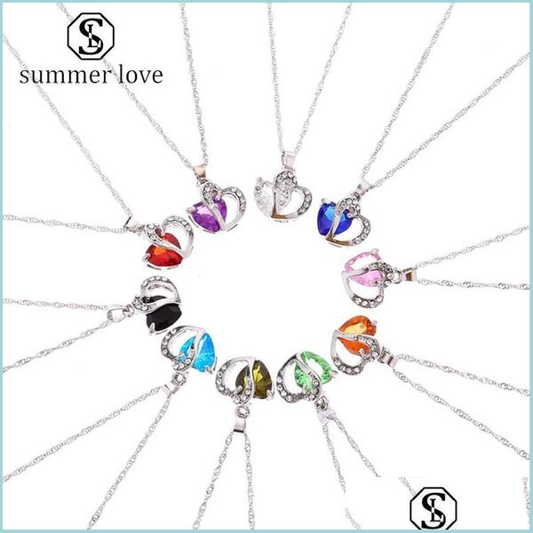 pendant necklaces new arrival heart sheap crystal rhinestone pendant necklace for women fashion elegant miticolor sier chain jewelry dhfmg, Silver
pendant necklaces new arrival heart sheap crystal rhinestone pendant necklace for women fashion elegant miticolor sier chain jewelry dhfmg, Silver