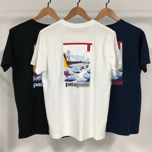 men's t-shirts ukiyoe logo tricolor large back loose version cotton short sleeve trend, White;black
men's t-shirts ukiyoe logo tricolor large back loose version cotton short sleeve trend, White;black