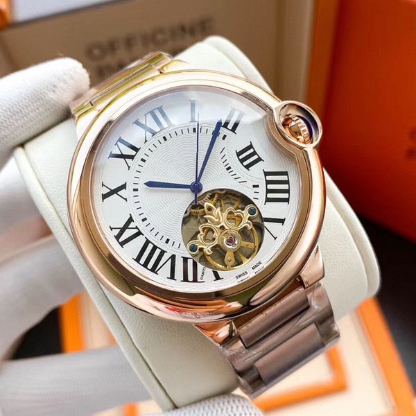 luxury boutique men's watch flywheel design full automatic movement 316 fine steel 44mm, Slivery;brown
luxury boutique men's watch flywheel design full automatic movement 316 fine steel 44mm, Slivery;brown