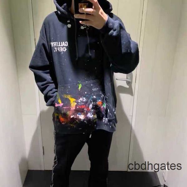 correct dept designer sweaters galleryes streetwear version of splash ink graffiti washed high street men's women's loose long sle, Black
correct dept designer sweaters galleryes streetwear version of splash ink graffiti washed high street men's women's loose long sle, Black