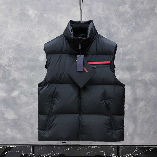 2021 winter new p house matte thickened stand collar hooded men's and women's down vest pd slim red label youth, Black
2021 winter new p house matte thickened stand collar hooded men's and women's down vest pd slim red label youth, Black