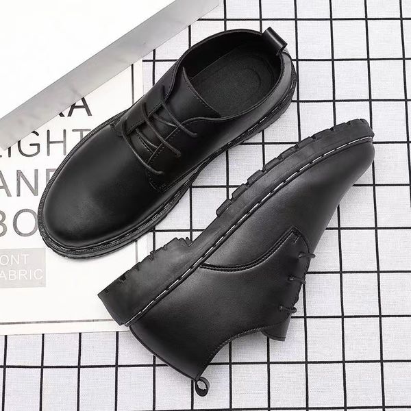 men's shoe increased business leather shoes korean version trend of non-slip leisure small black shoes work66666777999
men's shoe increased business leather shoes korean version trend of non-slip leisure small black shoes work66666777999