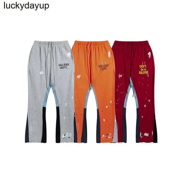 men's pants shangjiu designer winter new galery dept hand painted splash print men women's casual pants, Black
men's pants shangjiu designer winter new galery dept hand painted splash print men women's casual pants, Black