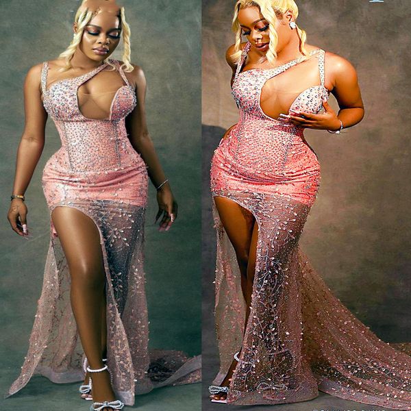 2022 arabic aso ebi pink mermaid prom dresses luxurious beaded crystals evening formal party second reception birthday engagement gowns dres, Black
2022 arabic aso ebi pink mermaid prom dresses luxurious beaded crystals evening formal party second reception birthday engagement gowns dres, Black