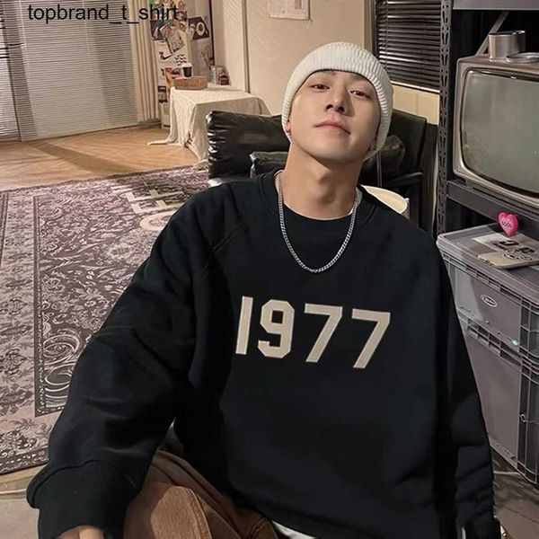new men's hoodies designer sweatshirts essential winter 1977 cotton terry loose round neck men women hoodie, Black
new men's hoodies designer sweatshirts essential winter 1977 cotton terry loose round neck men women hoodie, Black