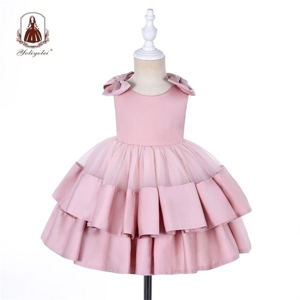 yoliyolei ball gown girl dress with bow princess dresses holidays wedding kids children summer clothing for 2-8 years old 211027, Red;yellow
yoliyolei ball gown girl dress with bow princess dresses holidays wedding kids children summer clothing for 2-8 years old 211027, Red;yellow