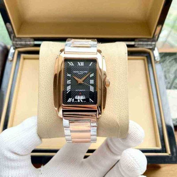 pak pate philips automatic mechanical watch men's fashion trendy hollow waterproof steel band square business c2rd, Slivery;brown
pak pate philips automatic mechanical watch men's fashion trendy hollow waterproof steel band square business c2rd, Slivery;brown