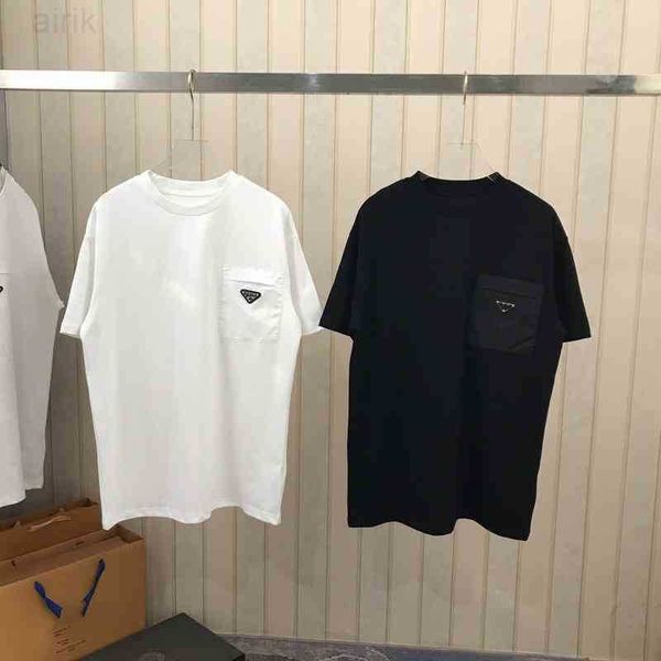 2022 factory wholesale new high version ins fashion summer triangle pocket short sleeve t-shirt men and women couple round neck casual top, White;black
2022 factory wholesale new high version ins fashion summer triangle pocket short sleeve t-shirt men and women couple round neck casual top, White;black
