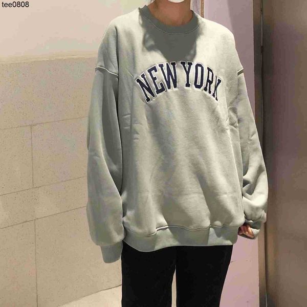 bm designer printing same light green newyork letter sweater new round neck loose plush, Black
bm designer printing same light green newyork letter sweater new round neck loose plush, Black